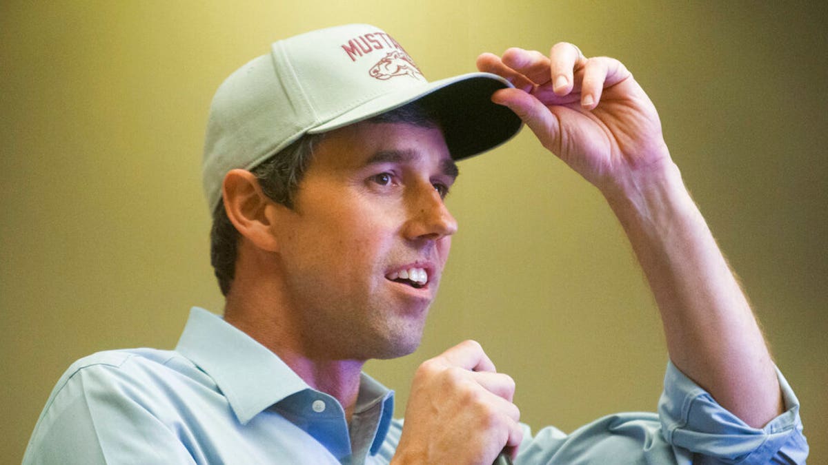 FILE: Democratic presidential candidate and former Texas congressman Beto O'Rourke speaks during a campaign event in Sioux City, Iowa. 