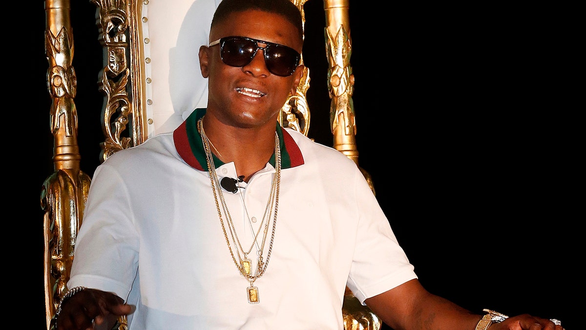 FILE - In this March 10, 2014, file photo, rapper Boosie Badazz appears at a news conference in New Orleans.