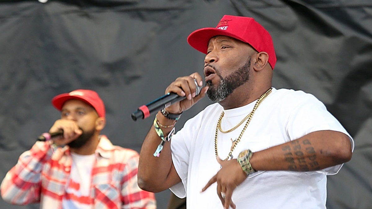 DJ Snoop (L) and Bun B perform in concert during the inaugural Astroworld Festival at NRG Park on November 17, 2018 in Houston, Texas.