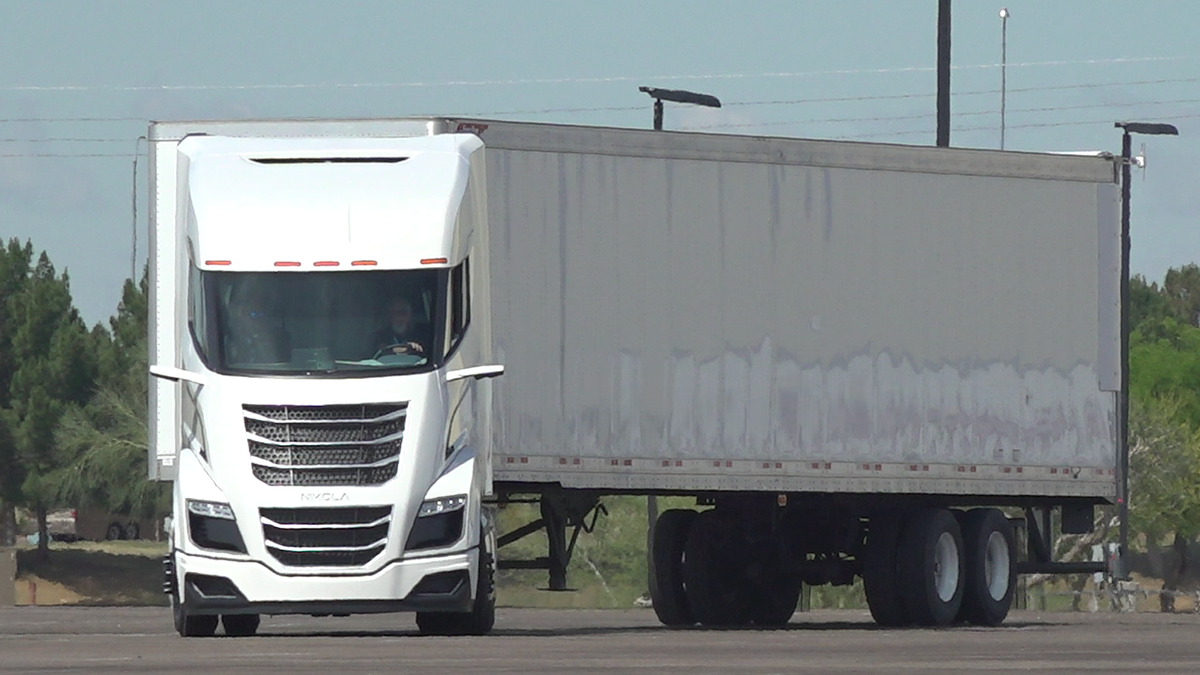 “It’s the first production truck that I know of around the world that is a fully … true fuel cell truck from the ground up,” said Trevor Milton, Nikola founder and CEO.