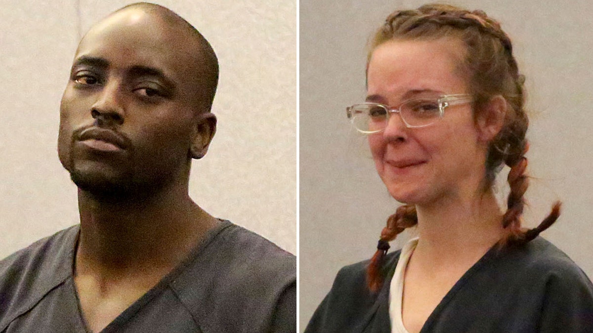 Wood, left, and Taylor were both initially charged with first-degree child abuse. As details on the child's death were released, the couple was later charged with murder.