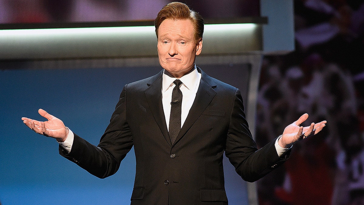 Conan O'Brien speaks onstage during the 5th Annual NFL Honors at Bill Graham Civic Auditorium on February 6, 2016 in San Francisco, California.  (Photo by Tim Mosenfelder/Getty Images)
