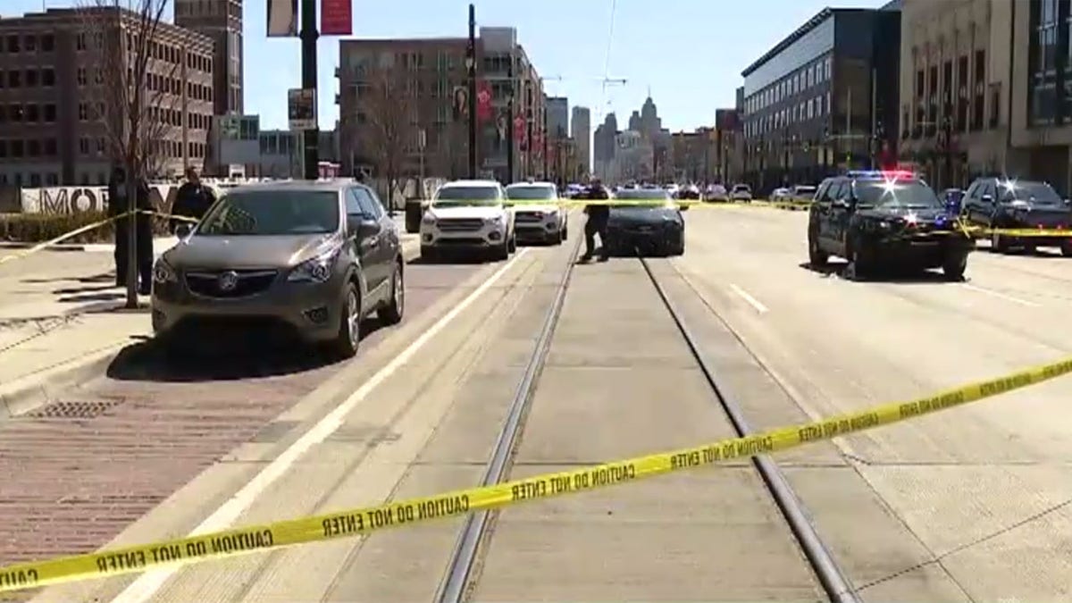 The shooting happened around 12:30 p.m. after an argument on a bus on Woodward Avenue in Detroit.