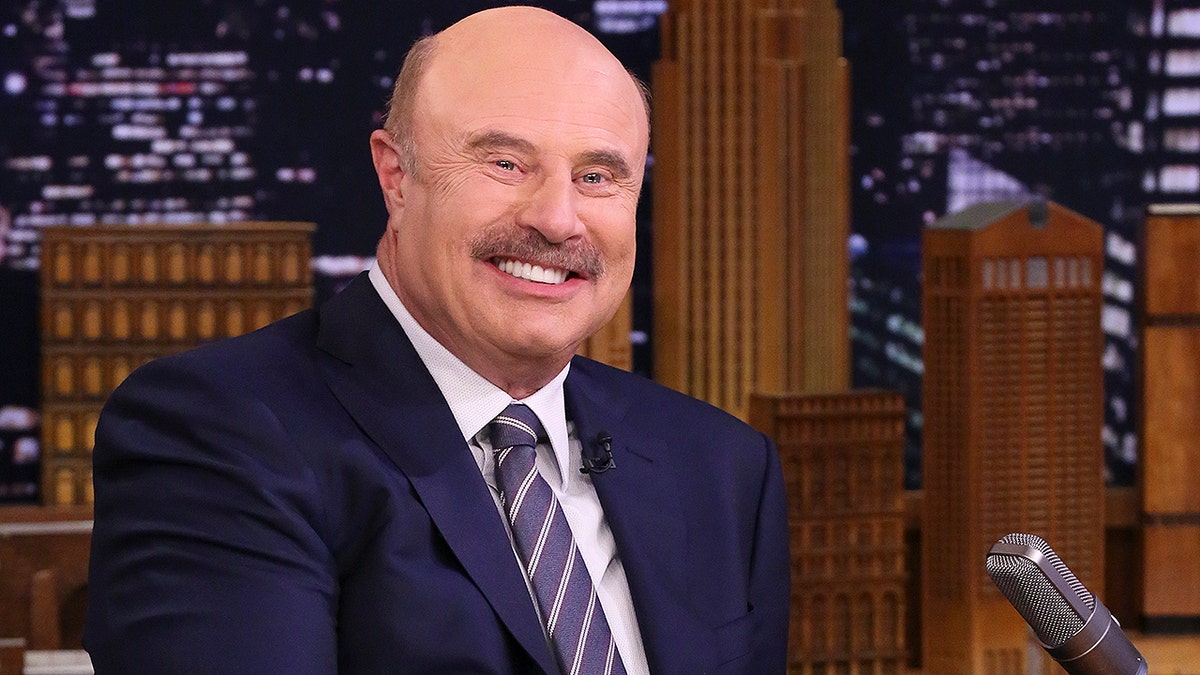 THE TONIGHT SHOW STARRING JIMMY FALLON -- Episode 1054 -- Pictured: Talk Show Host Dr. Phil McGraw during an interview on April 23, 2019 -- (Photo by: Andrew Lipovsky/NBC/NBCU Photo Bank via Getty Images)