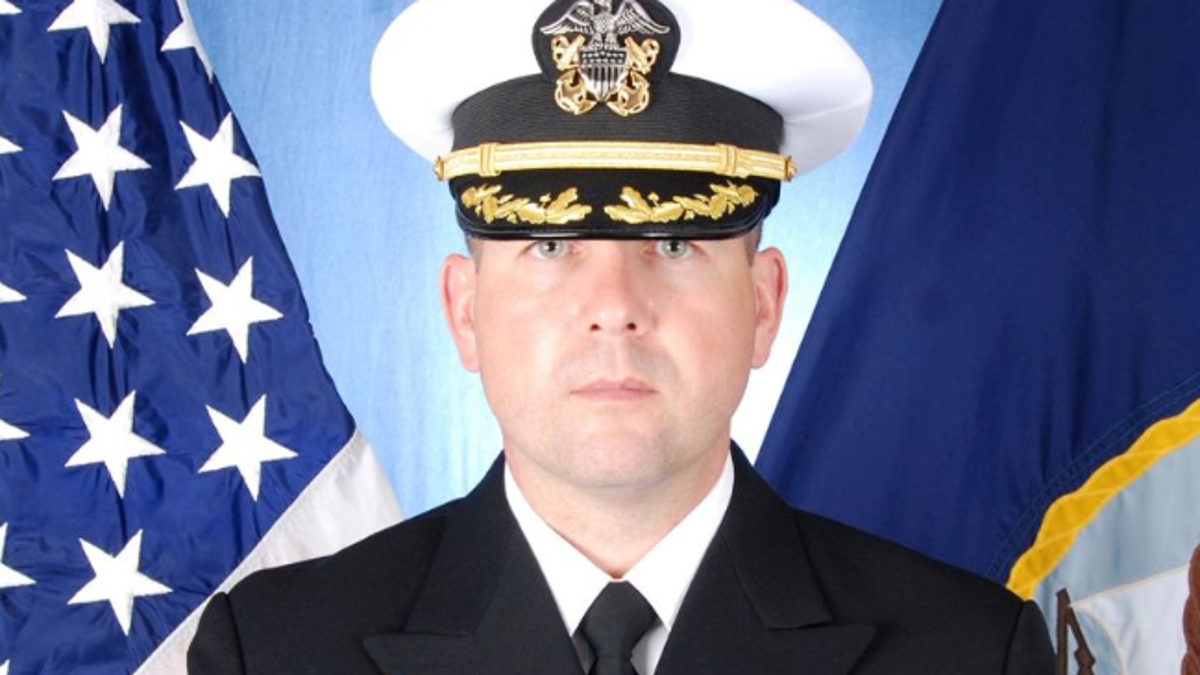 Pictured above, former commander of USS Fitzgerald Cmdr. Bryce Benson and former crew member Lt. Natalie Combs, will not face criminal charges for their role in the 2017 collision of the destroyer which resulted in the deaths of seven U.S. sailors, according to a press release. 