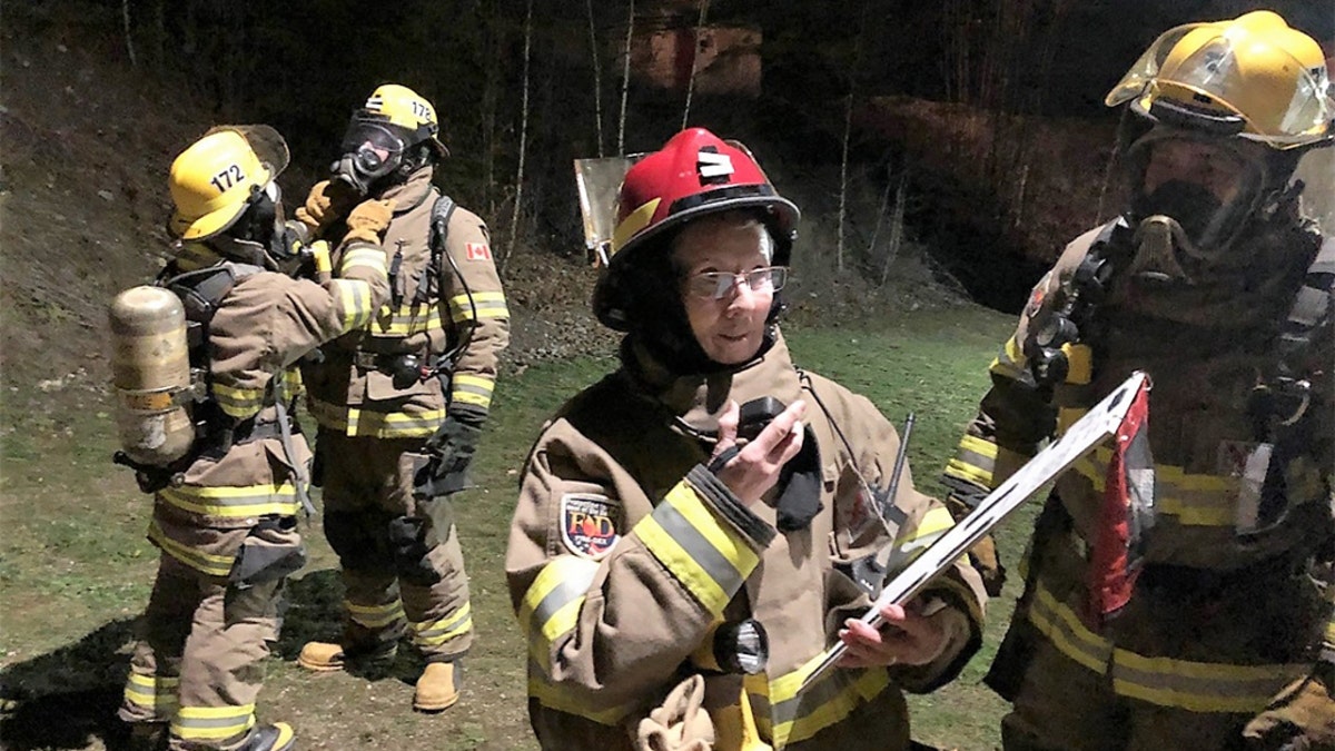 Lester McInally takes on a support role during fire operations.