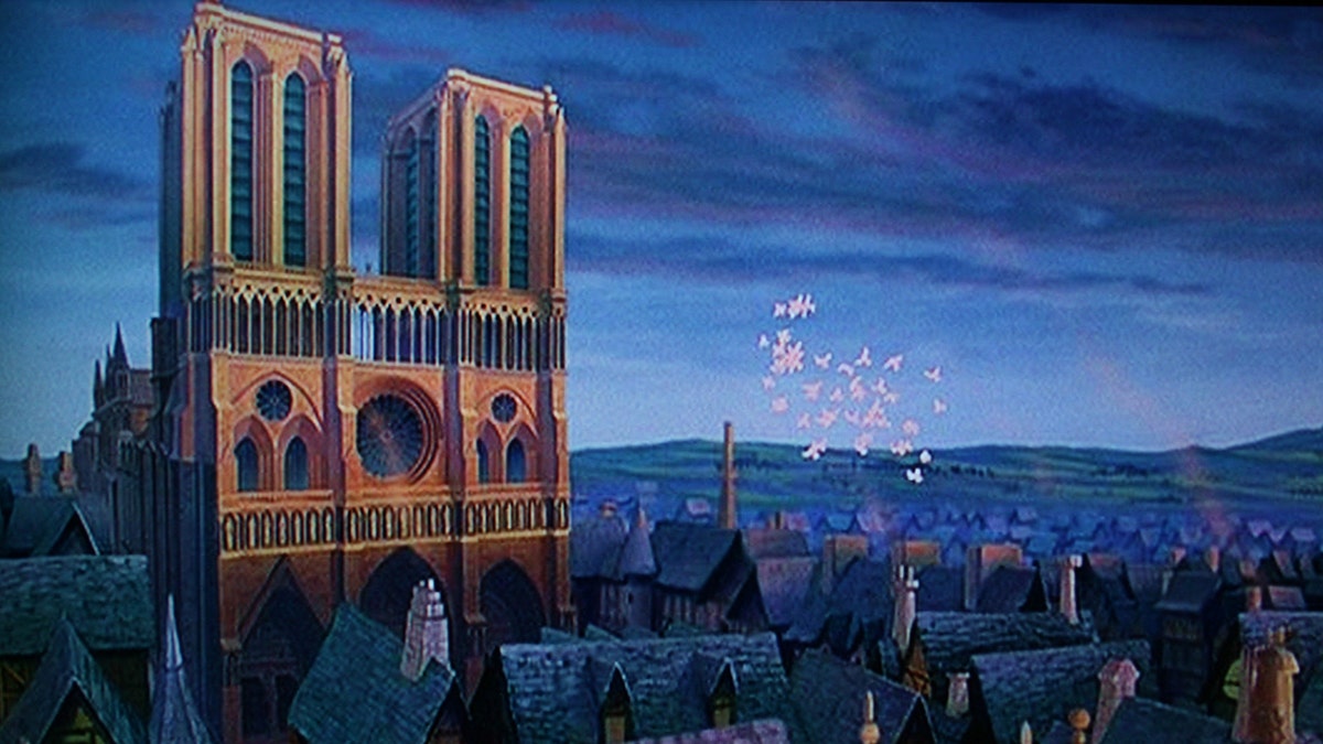 "The Hunchback of Notre Dame" features the iconic cathedral heavily throughout the film.