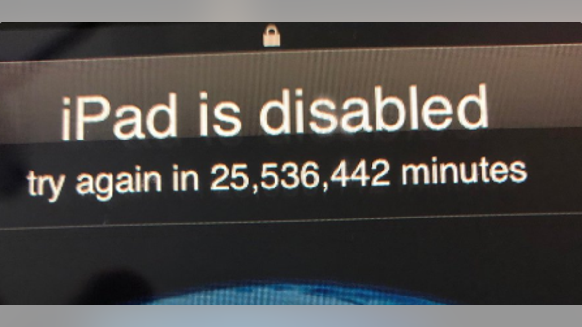 A screengrab of Evan Osnos’ iPad, which has evidently been disabled for nearly 50 years.