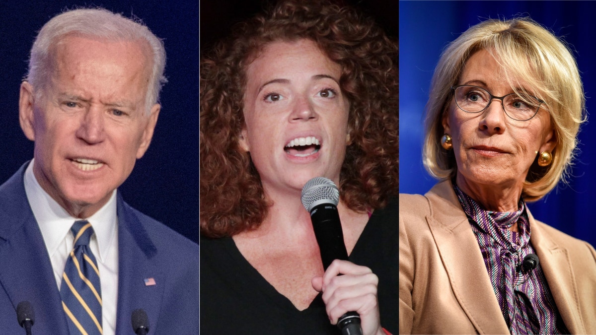 Comedian Michelle Wolf poked fun at Joe Biden and Betsy DeVos.