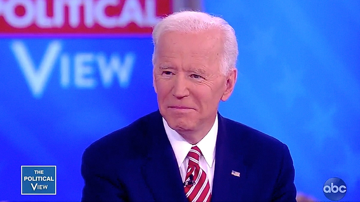 Former Vice President Joe Biden discussed his presidential bid during an interview on "The View" Friday.