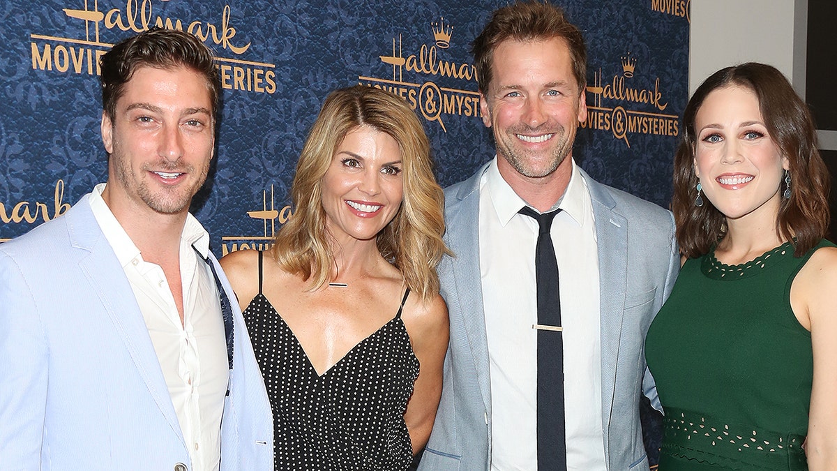 Actors Daniel Lissing, Lori Loughlin, Paul Greene, and Erin Krakow attends the premiere of Hallmark Movies & Mysteries' 