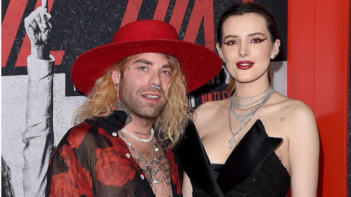 Mod Sun and Bella Thorne arrive at the premiere of Netflix's 'The Dirt' at ArcLight Hollywood on March 18, 2019 in Hollywood, California. (Photo by Axelle/Bauer-Griffin/FilmMagic)