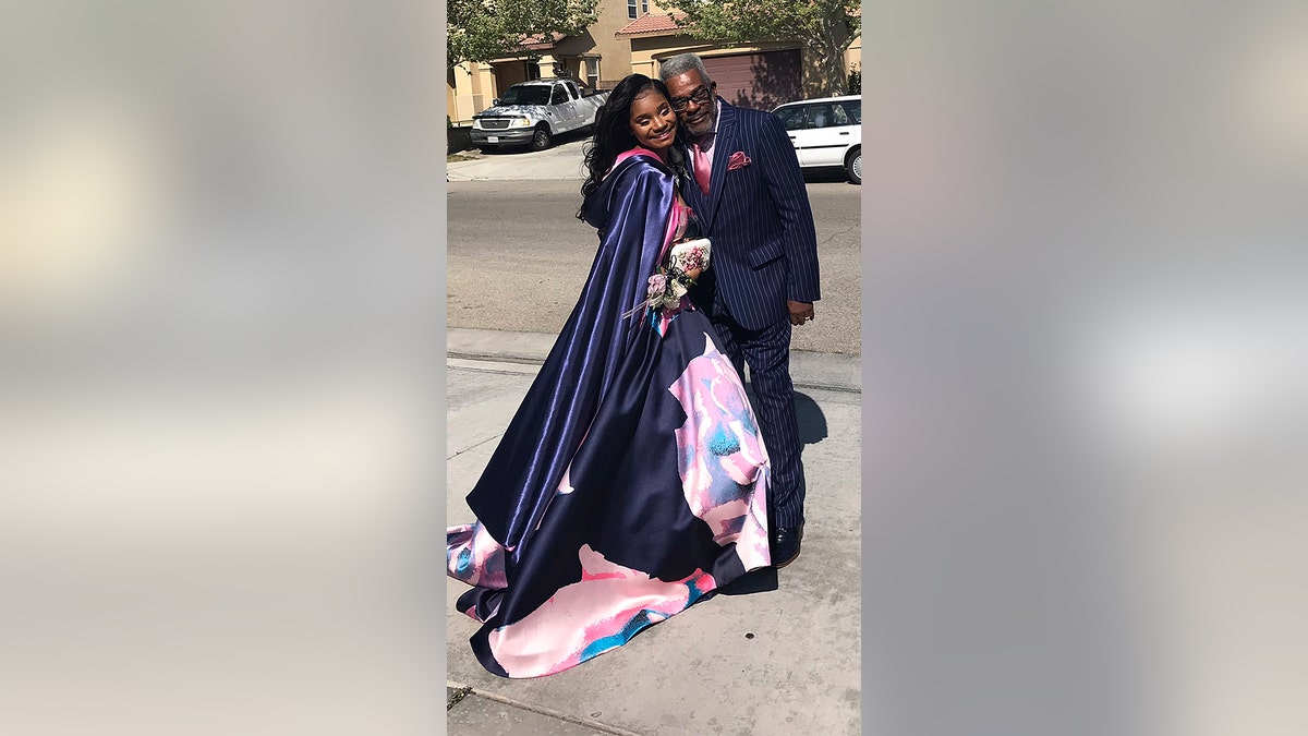 "I knew he’d come through for me. So I just asked him, and he said he’d do it. He showed up at my house, with the whole suit on," the 17-year-old student said.