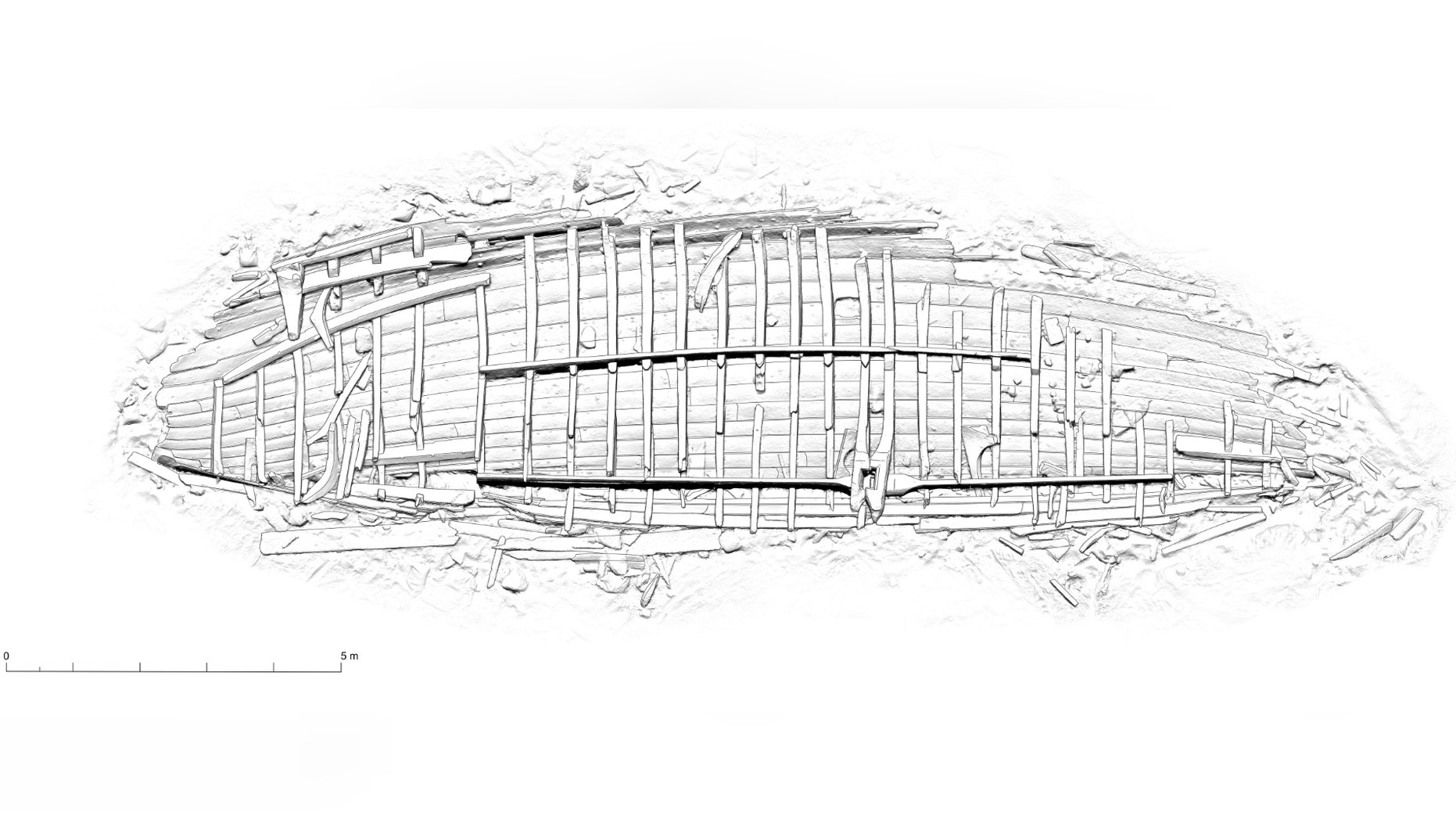 A diagram of the shipwreck. (Massimiliano Ditta)