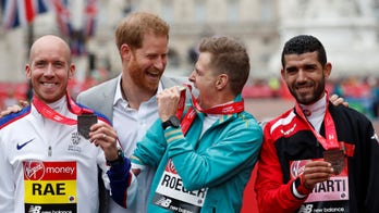 Prince Harry attends London Marathon as Meghan Markle’s due date nears