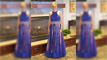 Teen pays tribute to fallen Marines with prom dress design