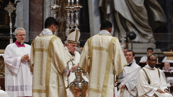 Pope celebrates Holy Thursday ahead of foot-washing ritual