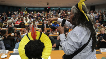 Brazil's congress receives indigenous leaders amid protests
