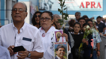Peruvians gather for funeral of former president Alan Garcia