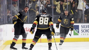 Stone powers Vegas past San Jose 6-3