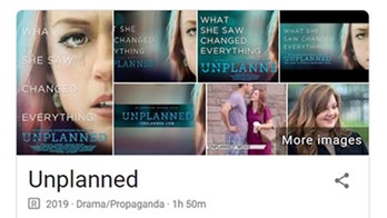 Google under fire for dubbing 'Unplanned' film 'propaganda'