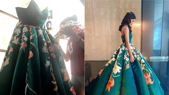Teen called a 'Disney princess' after making, painting her own 'gorgeous' graduation gown