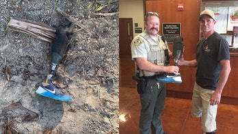 California amputee who lost prosthetic leg while skydiving gets it back after deputy finds it in unlikely spot