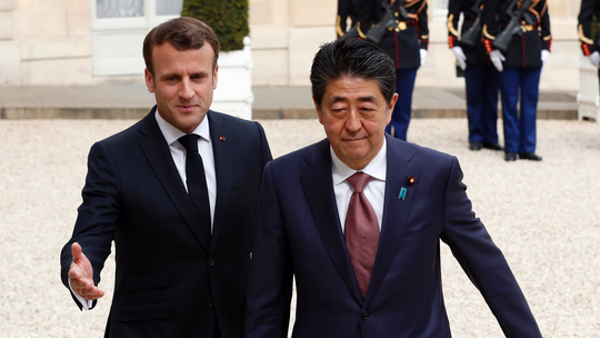 Japan's PM vows to help France in rebuilding Notre Dame