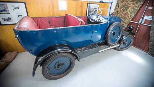 Car hidden from Nazis in shed in 1940 rolled out for museum exhibit