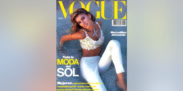 Susan Holmes McKagan on the cover of Vogue España.