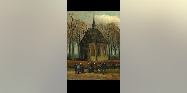 “Congregation Leaving the Reformed Church in Nuenen” by Vincent van Gogh.