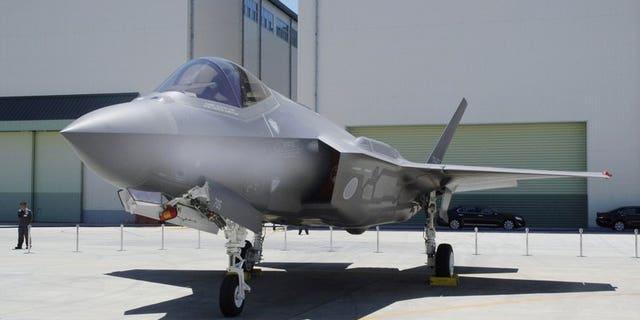 This June, 2017, photo shows Japan Air Self-Defense Force's F-35A stealth jet at a factory of Mitsubishi Heavy Industries, in Toyoyama, central Japan. A search was underway for the Japanese fighter jet Tuesday, April 9, 2019, after it disappeared from radar during a flight exercise in northern Japan, defense officials said. The F-35A stealth jet, seen in the photo, went missing while flying off the eastern coast of Aomori, the Air Self-Defense Force said.