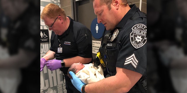California police officers were called into action this week after a pregnant woman gave birth at McDonald's, officials said.
