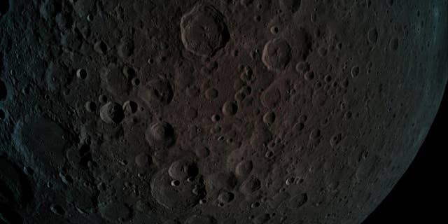 A picture taken by Beresheet - the far side of the moon during a maneuver at a height of 292 miles from the moon.