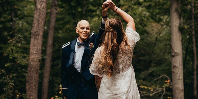 The photographer captured a gorgeous series of images, featuring Becky and Tim dancing, smiling, twirling and laughing in the great outdoors, their tight-knit bond radiant in every image.