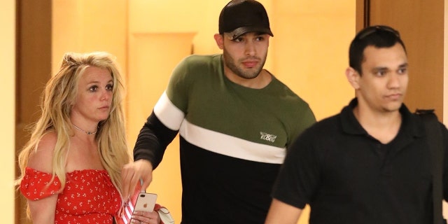 Britney Spears and Sam Asghari stepped out for Easter.