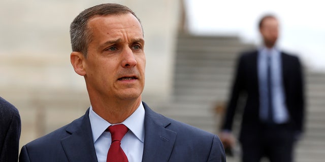 Former Trump campaign manager Corey Lewandowski departs after appearing before the House Intelligence Committee on Capitol Hill in Washington March 8, 2018.