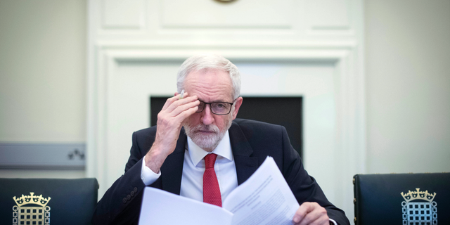 A video on social media purportedly shows British soldiers in Afghanistan using a photo of Labour Party leader as target practice.
