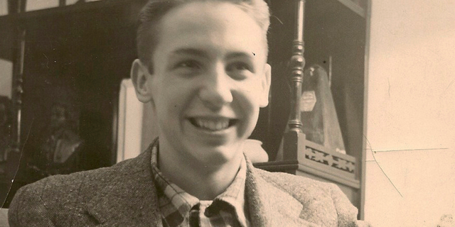 This undated photo provided by the March Field Air Museum in April 2019 shows Army Air Forces Staff Sgt. Vincent J. Rogers Jr. at his home in Snyder, N.Y. U.S. military officials say the remains of the western New York airman killed in a plane crash in the Pacific during World War II have been identified. (March Field Air Museum via the AP)
