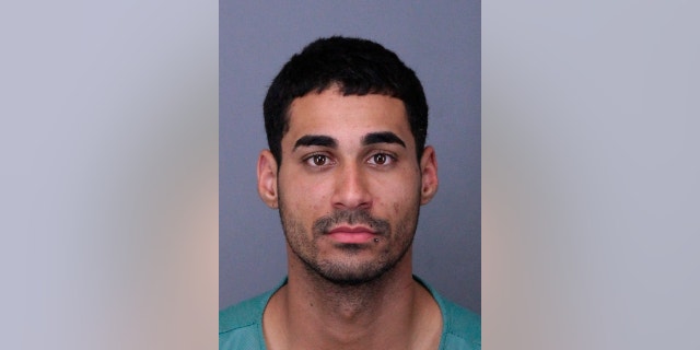 This photo provided by the Lakewood Police Department on Friday, April 26, 2019 shows Rogel Lazaro Aguilera-Mederos, 23. The truck driver was arrested on suspicion of vehicular homicide. Police blamed him for causing a deadly pileup on Interstate 70 near Denver on Thursday, April 25, 2019.