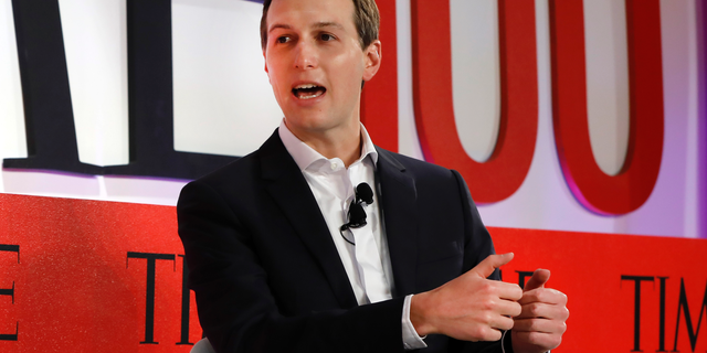 Jared Kushner, a senior adviser to President Donald Trump, speaks during the TIME 100 Summit, in New York City, April 23, 2019. (Associated Press)