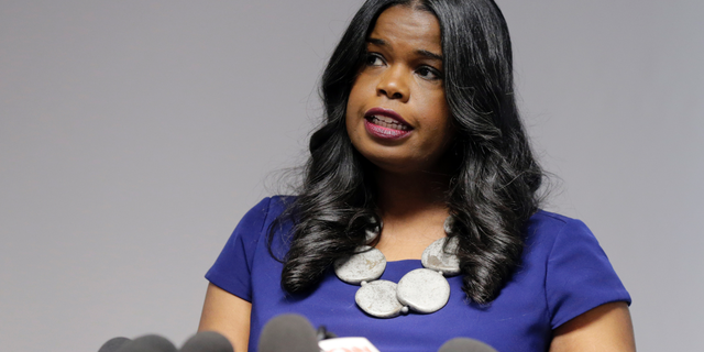 Cook County (Illinois) State's Attorney Kim Foxx speaks to reporters in Chicago, Feb. 22, 2019. (Associated Press)