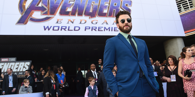 Chris Evans arrives at the premiere of "Avengers: Endgame" at the Los Angeles Convention Center on Monday, April 22, 2019. (Photo by Chris Pizzello/Invision/AP)