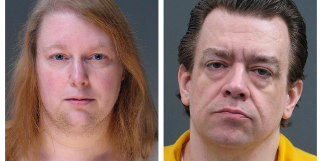 FILE - This combination of undated file photos provided Friday, March 29, 2019, by the Bucks County District Attorney's Office shows Sara Packer, left, and Jacob Sullivan. Child welfare agencies in Pennsylvania missed one "red flag" after another in the case of a teenager who endured years of physical, mental and sexual abuse before her 2016 rape and murder, according to a report released Monday, April 2. (Bucks County District Attorney's Office via AP)