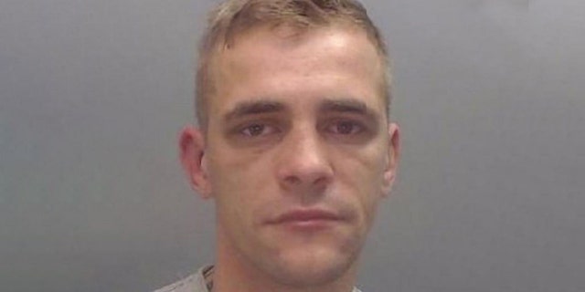 Daniel Ward, 26, was sentenced to 13 years in prison after biting an officer's ear in December.