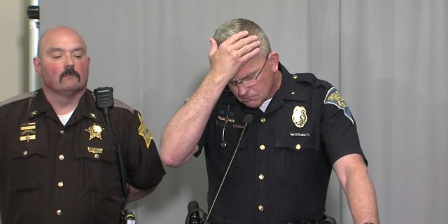 An emotional Indiana State Police Superintendent Doug Carter calls the suspected killer of the two girls a "heartless coward"