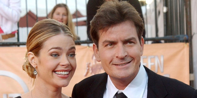 Denise Richards and Charlie Sheen during the  2005 Screen Actors Guild Awards. 
