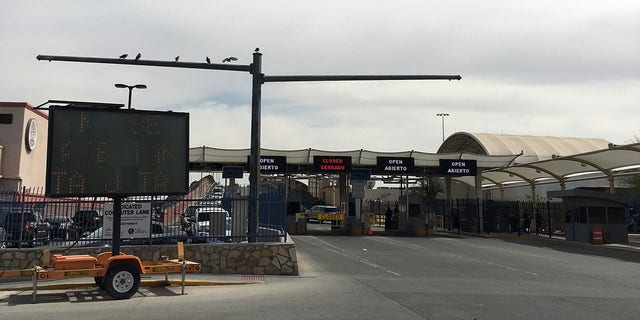 One of 6 ports of entry. Street scene near the border in El Paso