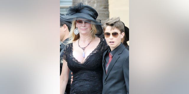 Jackie Siegel attends the memorial service of her daughter Victoria at St Luke's Methodist Church on June 9, 2015 in Orlando, Fla.