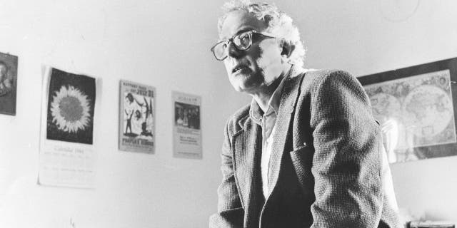In this March 1, 1985 file photo, then-Burlington Mayor Bernie Sanders is seen in his office at City Hall. (Photo by Donna Light/Newsday via Getty Images)